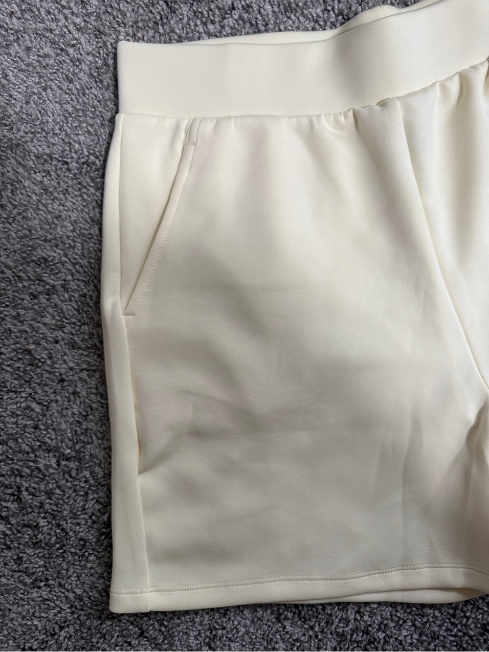 Women’s LazyPants butter yellow shorts - Picture 4 of 5
